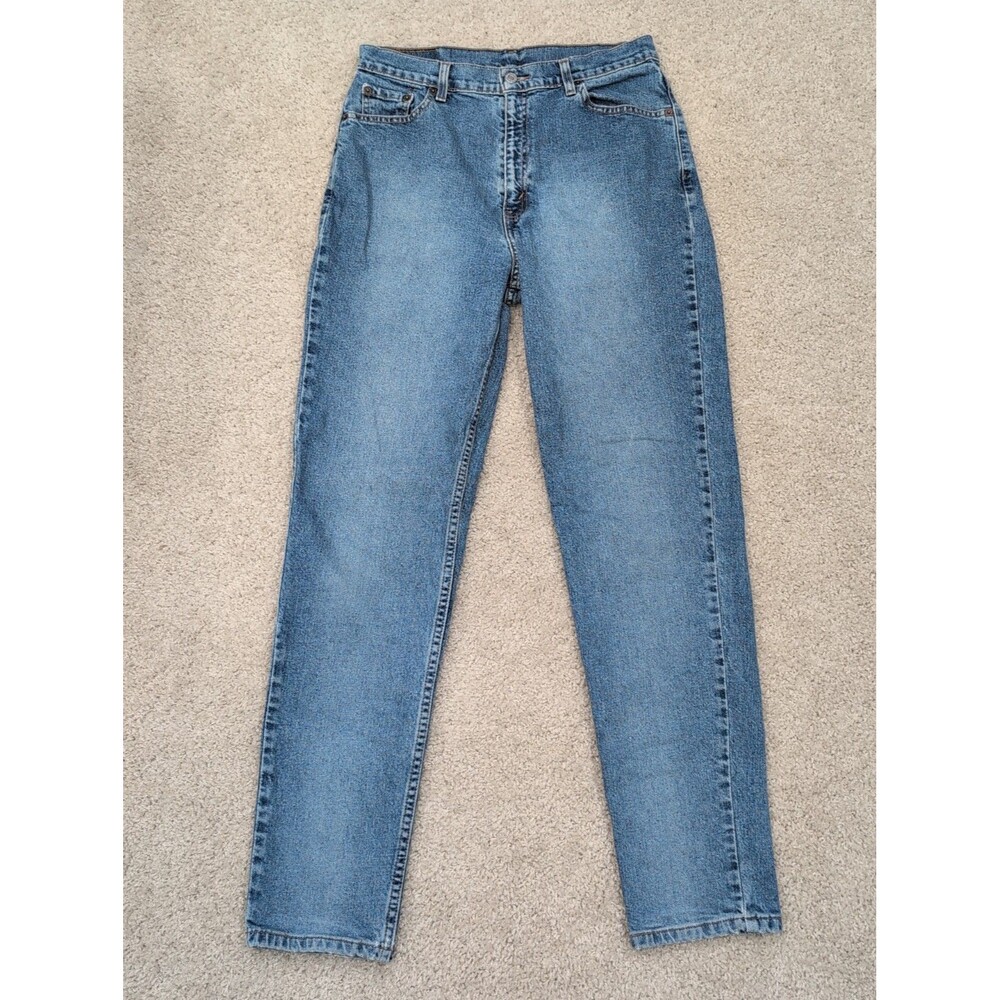 Vtg Levi's 512 Paper Tag Slim Fit Tapered Leg Denim Women's Sz 14 Reg M Fading